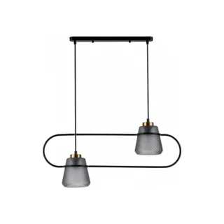 Подвесной светильник Indigo Astratto 11016/2P Black - фото 1
