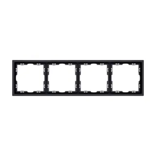 Рамка 4-постовая, черный матовый Kollinger Eclipse EC4BK - фото 1