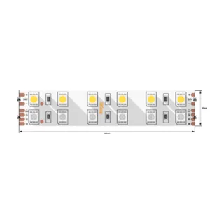 Светодиодная лента SWG, 120 шт/м, 24 В, IP20, RGB + белый, 5 м SWG5120-24-28.8-RGBW - фото 1