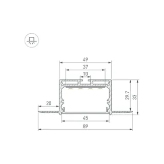 Профиль Arlight Sl-Linia 059412 - фото 3