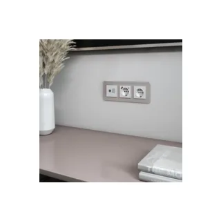 Рамка Werkel Elite дымчатый W0032417/ Рамка на 3 поста Elite (дымчатый, стекло) - фото 3