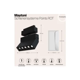 Трековый светильник Maytoni Points Rot Gravity TR015-2-10W4K-B - фото 5