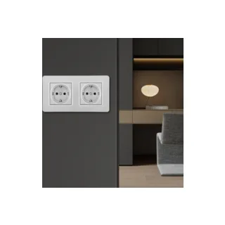 Розетка Arte Milano Set16-2 SET16-2-40-1x2 silver - фото 2