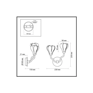 Настенное бра Odeon Light Gardi 5090/2W - фото 2