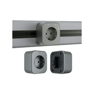 Трековая розетка Arte Milano Am-track-sockets 380022TS/ES Grey - фото 1