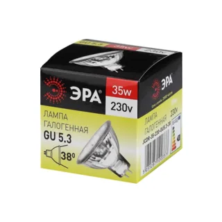 Лампочка галогеновая ЭРА GU5.3-JCDR (MR16) -35W-230V-CL - фото 5