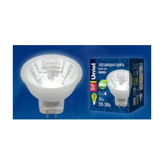 Лампа светодиодная Uniel GLZ21TR GU4 3Вт 4000K UL-00001703 - фото 2