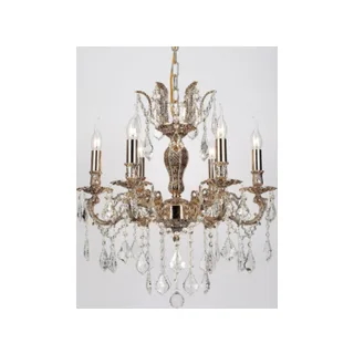 Подвесная хрустальная люстра Lucia Tucci BARLETTA BARLETTA 122.6 coffe gold - фото 1