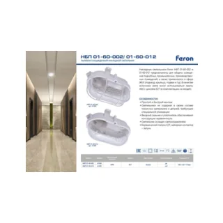 Уличный потолочный светильник Feron НБП 01-60-002 41404 - фото 2
