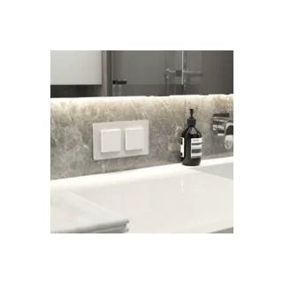 Рамка Werkel W0023101/ Рамка на 2 поста Senso (белый, стекло soft-touch) - фото 2