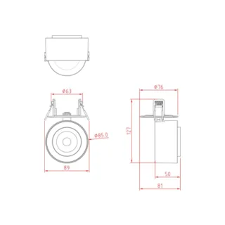 Встраиваемый светильник Maytoni Treo C063CL-L12W3K - фото 2