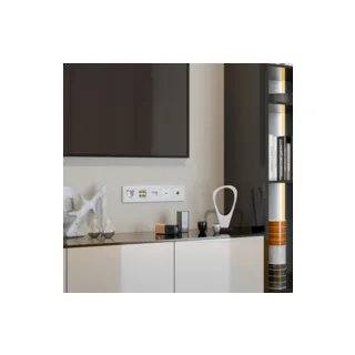 Розетка Werkel W1285001/ Акустическая розетка (hammer белый) - фото 2
