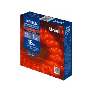 Шнур световой Uniel ULD-D50 (UL-00010908), 15 м, IP44, красный - фото 2