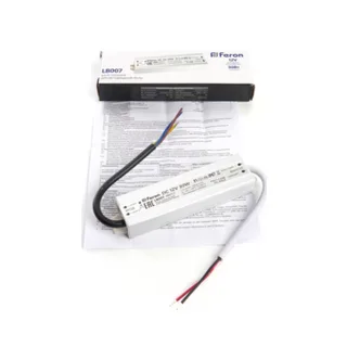 Трансформатор электронный для светодиодной ленты Feron lb007 48053 - фото 2