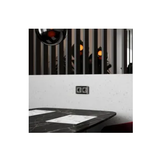 Розетка Werkel W1171744/ Розетка с заземлением, шторками и USB тип A+C (графит акрил) - фото 3