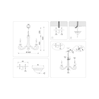 Подвесная люстра Ambrella Modern TR9606 - фото 4