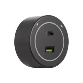 Трековая розетка Arte Milano Am-track-sockets-39 399732TS/USB-Type-C Black - фото 3