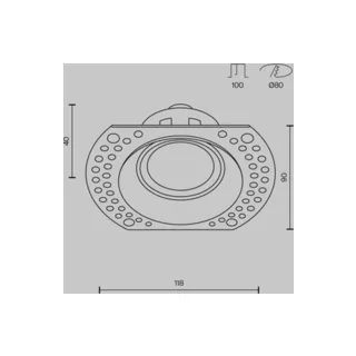 Встраиваемый светильник Maytoni Dot DL042-01-RD-W - фото 2