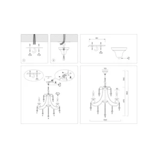 Подвесная люстра Ambrella CLASSIC TR4915 - фото 3