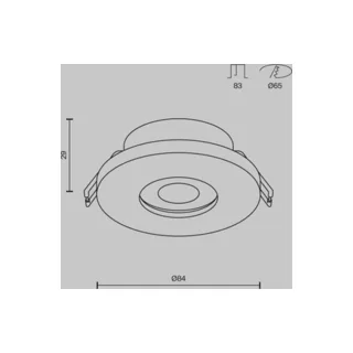 Встраиваемый светильник Maytoni Stark DL083-01-GU10-RD-W - фото 2
