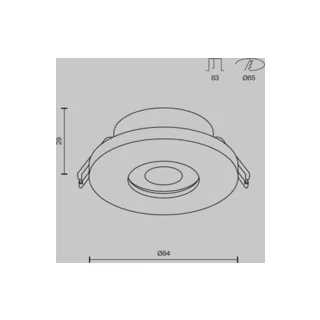 Встраиваемый светильник Maytoni Stark DL083-01-GU10-RD-B - фото 2