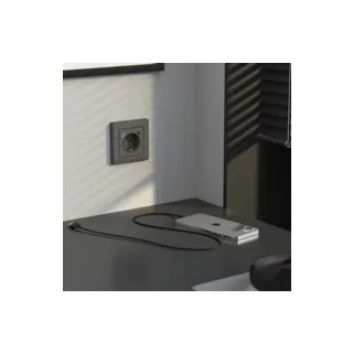 Розетка Werkel W1171764/ Розетка с заземлением, шторками и USB тип A+C (графит матовый) - фото 4