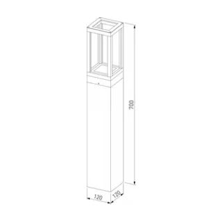 Наземный низкий светильник Elektrostandard Frame a051859 - фото 3