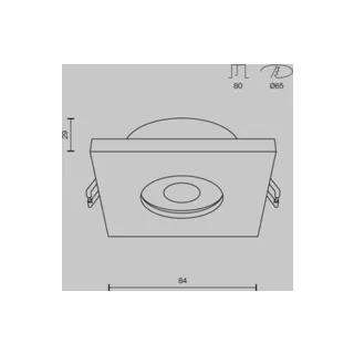 Встраиваемый светильник Maytoni Stark DL083-01-GU10-SQ-B - фото 2