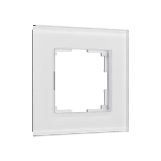 Рамка Werkel W0013101/ Рамка на 1 пост Senso (белый, стекло soft-touch) - фото 1