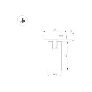 Трековый светильник Arlight MAG-MICROCOSM-SPOT-R45-9W 043255 - фото 3