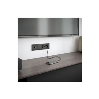 Розетка Werkel W1181308/ Розетка TB+Ethernet RJ-45 6 cat.(черный матовый) - фото 2