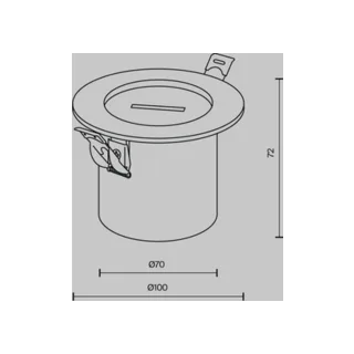 Потолочная чаша встраиваемая с коннектором питания Maytoni Parity TRA130RSC-2B - фото 4