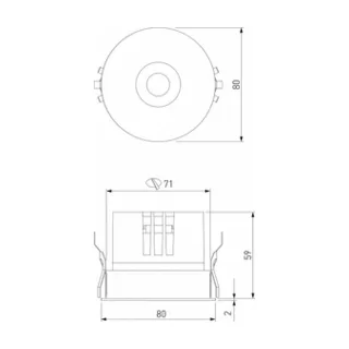 Встраиваемый светильник Elektrostandard Bliss a069409 - фото 8