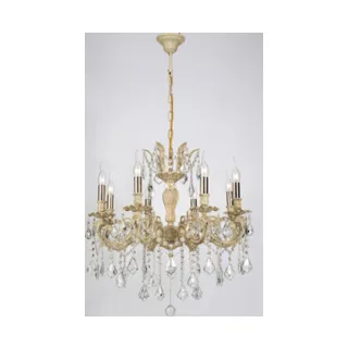 Подвесная хрустальная люстра Lucia Tucci BARLETTA BARLETTA 122.8 cream white - фото 1