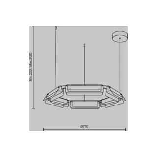 Подвесной светильник Maytoni Flat MOD296PL-L40BC3K - фото 2