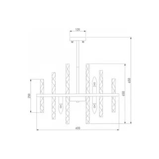 Люстра на штанге Bogate's Hollis 368/9 Smart - фото 4