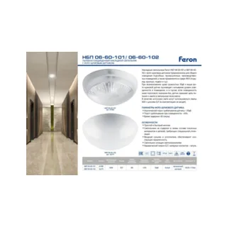 Уличный потолочный светильник Feron НБП 06-60-101 41400 - фото 2