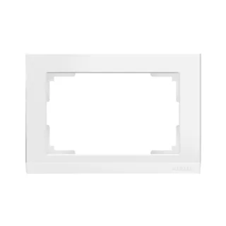 Рамка Werkel W0081801/ Рамка для двойной розетки Stark (белый) - фото 2