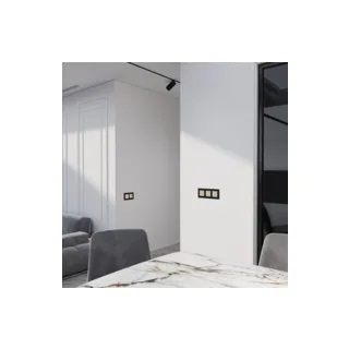 Выключатель Werkel W4522011/ Сенсорный выключатель двухклавишный с подсветкой (шампань) - фото 2