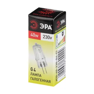 Лампочка галогеновая ЭРА G4-JCD-40W-230V-CL - фото 4