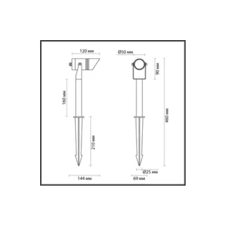 Грунтовый светильник Odeon Light Stima 6648/6GL3 - фото 2