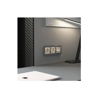 Накладка на механизм Werkel W1191143/ Накладка для двойной розетки Ethernet RJ-45 (айвори акрил) - фото 2