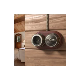 Выключатель Werkel W5720012/ Выключатель на 4 положения двухклавишный (бронзовый) Ретро - фото 3