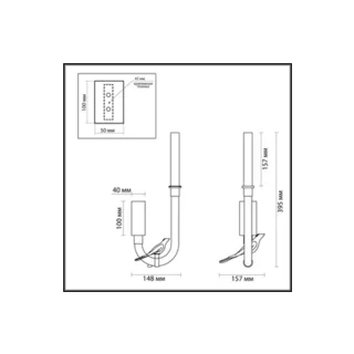 Настенное бра Odeon Light EXCLUSIVE Lark 5431/2WLA - фото 2