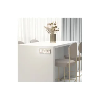 Розетка Werkel W1171143/ Розетка с заземлением и шторками (айвори акрил) - фото 3