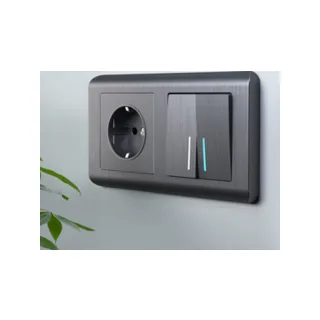 Розетка Werkel W1171004/ Розетка с заземлением (графит рифленый) - фото 5