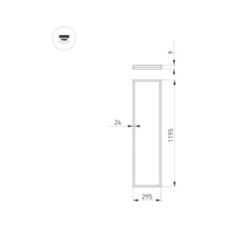 Светодиодная панель Arlight DL-INTENSO-S300x1200-40W 043558 - фото 2