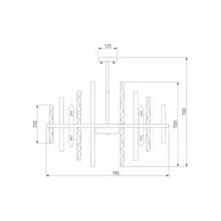 Люстра на штанге Bogate's Hollis 367/12 Smart - фото 3