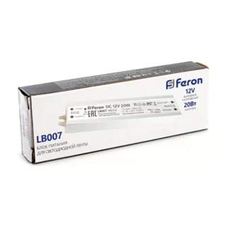 Трансформатор электронный для светодиодной ленты Feron lb007 48052 - фото 2
