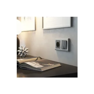 Розетка Werkel W1171764/ Розетка с заземлением, шторками и USB тип A+C (графит матовый) - фото 2